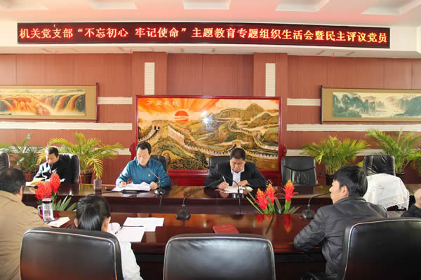 隴運(yùn)集團(tuán)公司機(jī)關(guān)黨支部召開(kāi)“不忘初心、牢記使命”主題教育專題組織生活會(huì)和民主評(píng)議黨員會(huì)